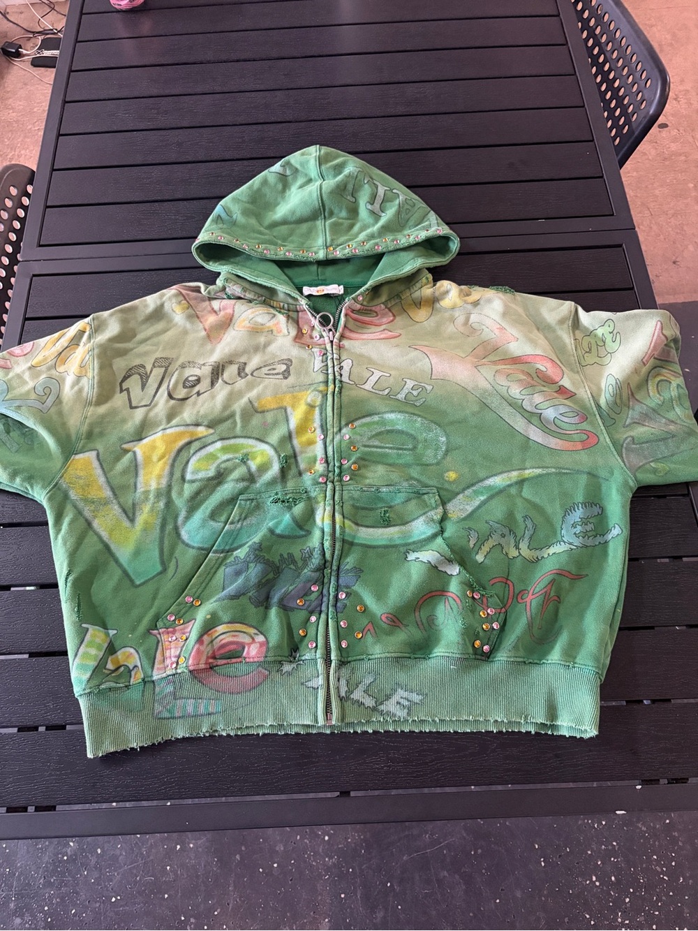 Vale Forever Spearmint Zip Up Hoodie